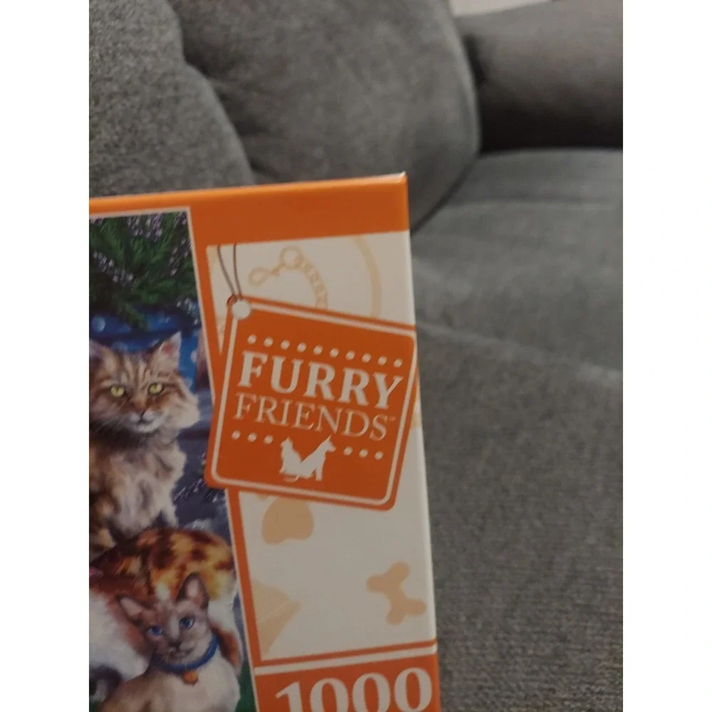 Masterpieces 1000 Pc Jigsaw Puzzle Furry Friends BUTTERFLY CHASERS  # 71909